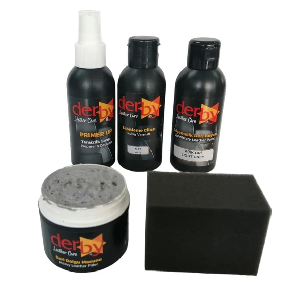 Derby Deri Direksiyon, Deri Döşeme Boyası 5 li Set Standart Renkler - 12
