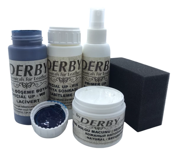 Derby Deri Direksiyon, Deri Döşeme Boyası 5 li Set Standart Renkler - 5