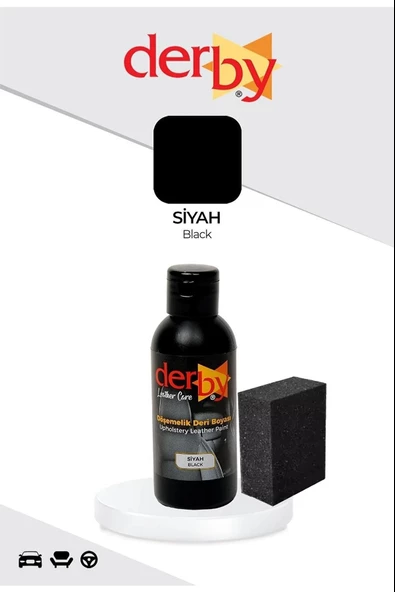 Derby Direksiyon Boyası, Deri Döşeme Boyası 2li Set Standart Renkler - 2
