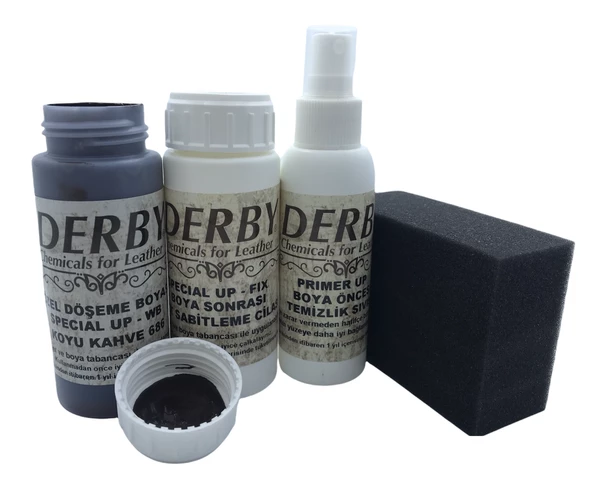 Derby Deri Döşeme Ve Direksiyon Boyası 4 lü Set Standart Renkler - 10