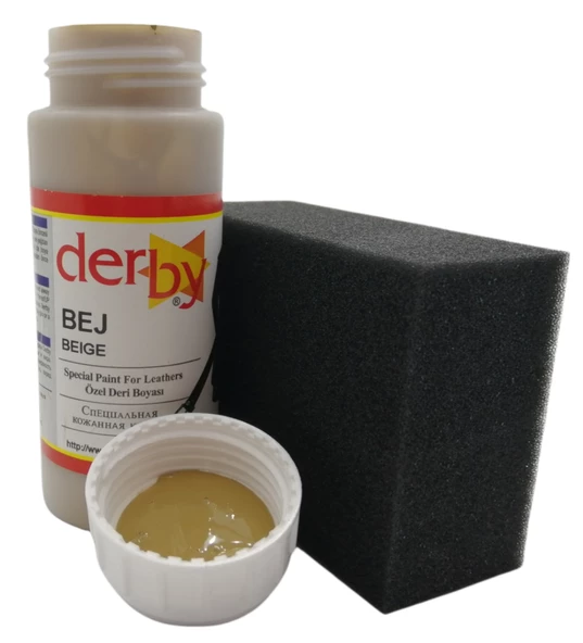 Derby Mont, Direksiyon, Koltuk, Deri Eşya Boyası 100ml ve Siyah Sünger - 10