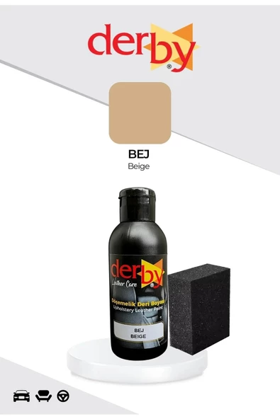 Derby Direksiyon Boyası, Deri Döşeme Boyası 2li Set Standart Renkler - 10