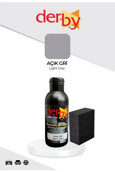 Derby Direksiyon Boyası, Deri Döşeme Boyası 2li Set Standart Renkler - 9