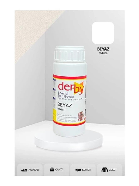 Derby Mont Direksiyon Koltuk Deri Boyası 100m + Siyah Süngerl - 3