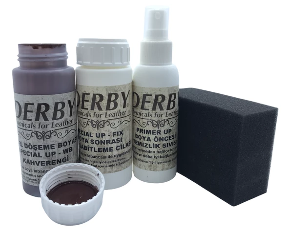 Derby Deri Döşeme Ve Direksiyon Boyası 4 lü Set Standart Renkler - 9