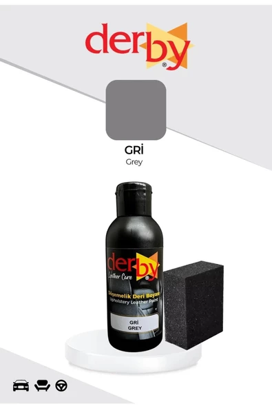 Derby Direksiyon Boyası, Deri Döşeme Boyası 2li Set Standart Renkler - 12