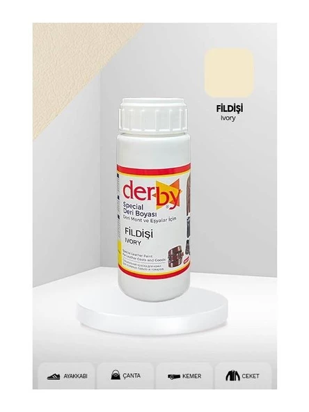 Derby Mont Direksiyon Koltuk Deri Boyası 100m + Siyah Süngerl - 10