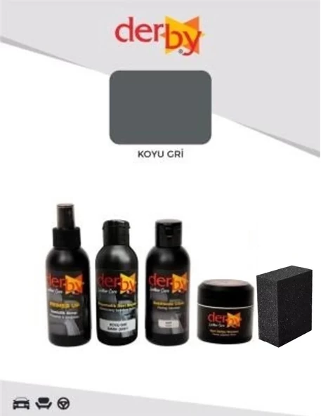 Derby Deri Direksiyon, Deri Döşeme Boyası 5 li Set Standart Renkler - 10