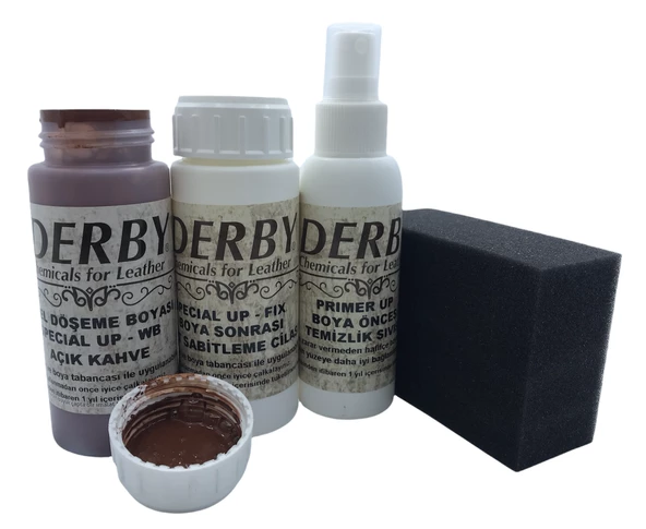 Derby Deri Döşeme Ve Direksiyon Boyası 4 lü Set Standart Renkler - 8