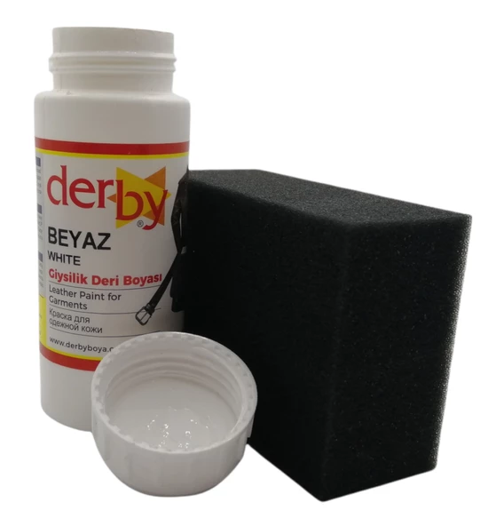 Derby Mont, Direksiyon, Koltuk, Deri Eşya Boyası 100ml ve Siyah Sünger - 11