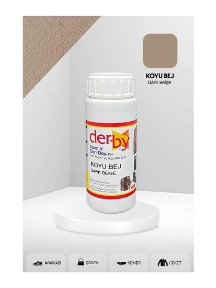 Derby Mont Direksiyon Koltuk Deri Boyası 100m + Siyah Süngerl - 12