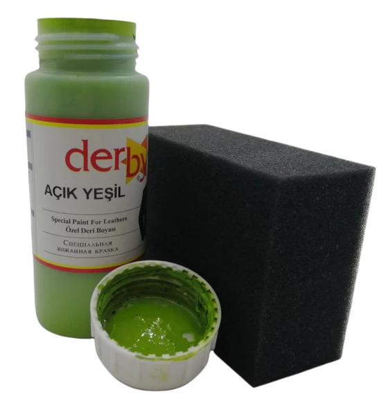 Derby Mont, Direksiyon, Koltuk, Deri Eşya Boyası 100ml ve Siyah Sünger - 9