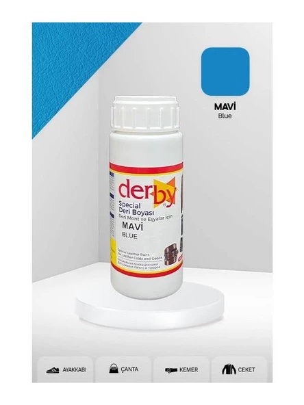 Derby Mont Direksiyon Koltuk Deri Boyası 100m + Siyah Süngerl - 7
