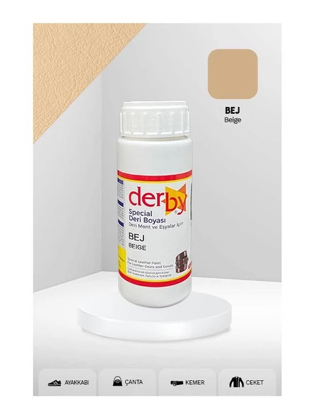 Derby Mont Direksiyon Koltuk Deri Boyası 100m + Siyah Süngerl - 9
