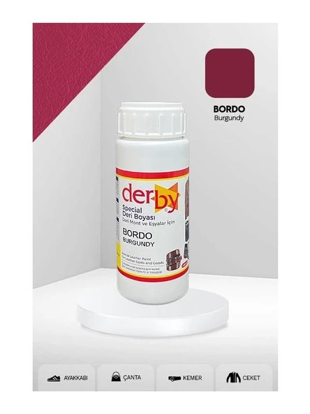 Derby Mont Direksiyon Koltuk Deri Boyası 100m + Siyah Süngerl - 4