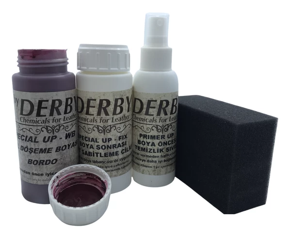 Derby Deri Döşeme Ve Direksiyon Boyası 4 lü Set Standart Renkler - 12