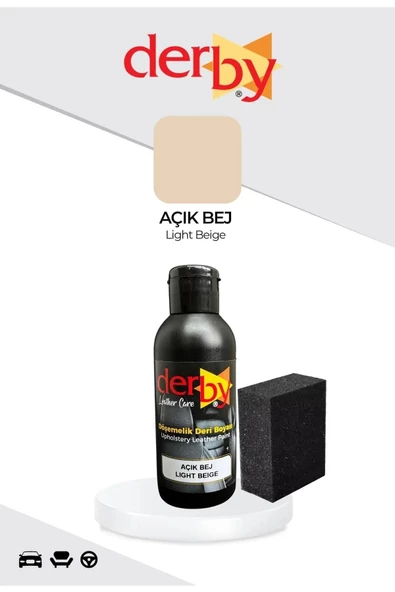 Derby Direksiyon Boyası, Deri Döşeme Boyası 2li Set Standart Renkler - 8