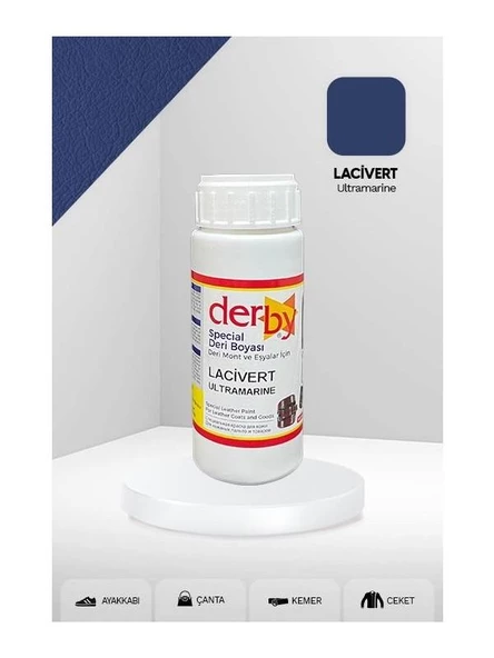 Derby Mont Direksiyon Koltuk Deri Boyası 100m + Siyah Süngerl - 6