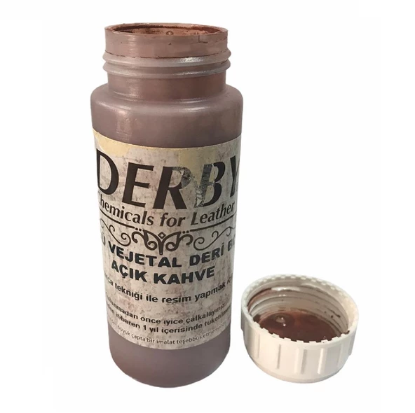 Derby Vejetal Vaketa Deri için Örtücü Boya 100ml (Leathercraft, Deri Hobi) - 5
