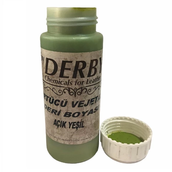 Derby Vejetal Vaketa Deri için Örtücü Boya 100ml (Leathercraft, Deri Hobi) - 6