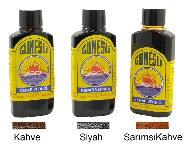 Güneşli Deri Kenar Vernik Boya 100ml (Leathercraft, Deri Hobi) - 2