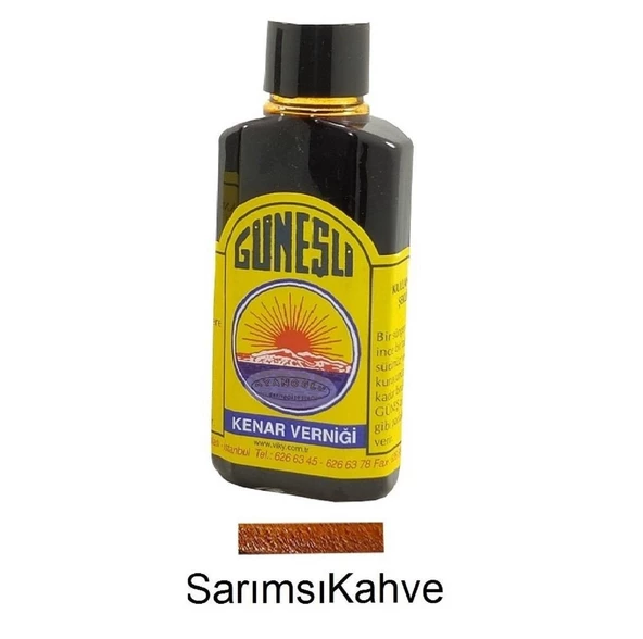 Güneşli Deri Kenar Vernik Boya 100ml (Leathercraft, Deri Hobi) - 4