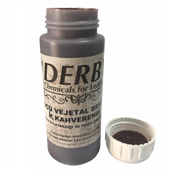 Derby Vejetal Vaketa Deri için Örtücü Boya 100ml (Leathercraft, Deri Hobi) - 9