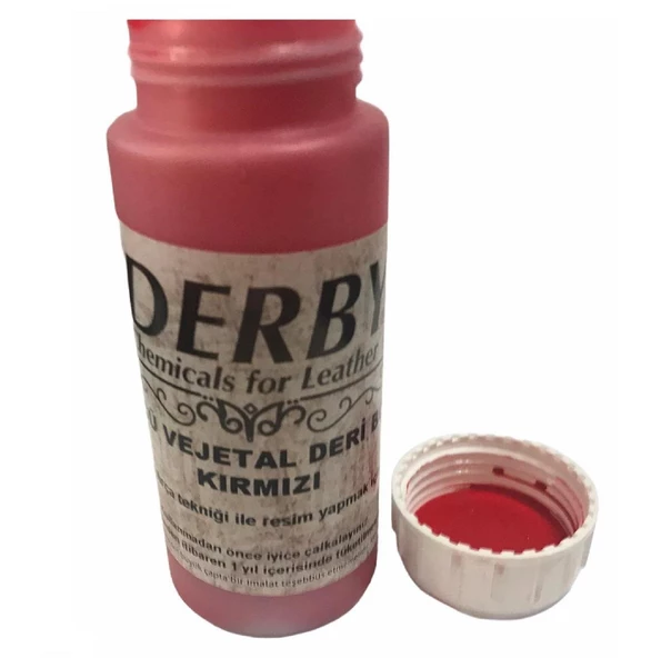 Derby Vejetal Vaketa Deri için Örtücü Boya 100ml (Leathercraft, Deri Hobi) - 10