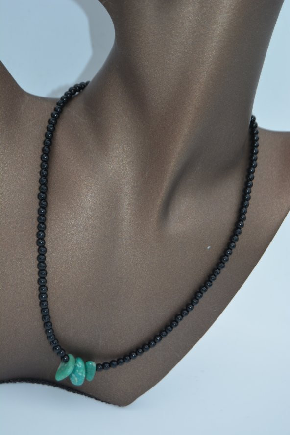 STONEAGE AMAZONİT VE ONİKS TAŞLI ŞİFA KOLYESİ - 2