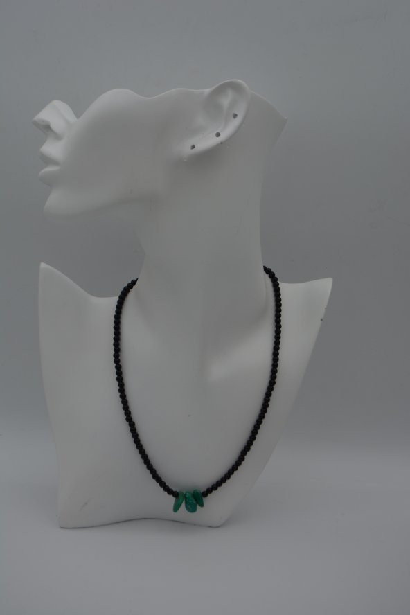 STONEAGE AMAZONİT VE ONİKS TAŞLI ŞİFA KOLYESİ - 4