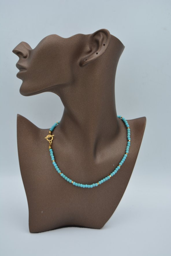 STONEAGE FİRUZE TAŞLI BİLEKLİK VEYA KISA KOLYE - Resim 3