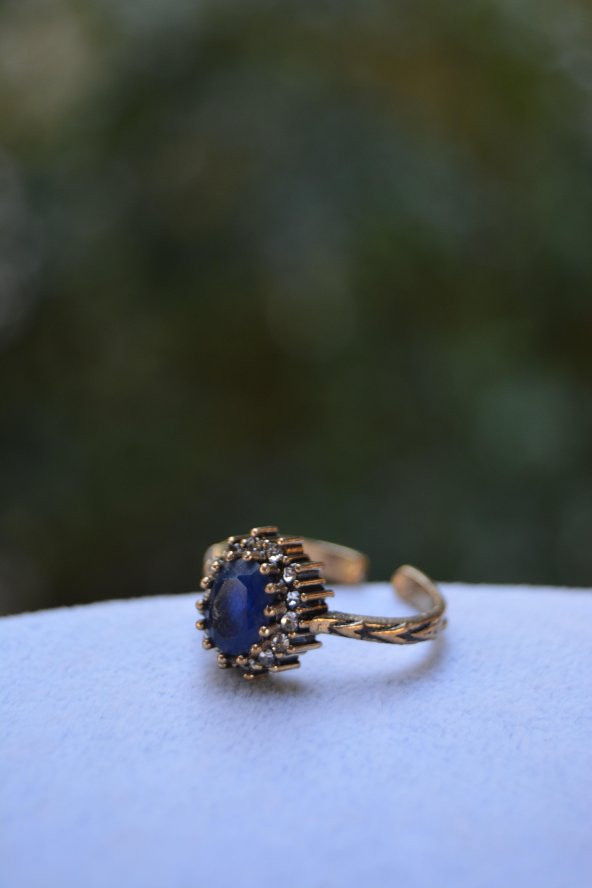 STONEAGE Oval Safir Ayarlanabilir Kadın Yüzük ürün görseli