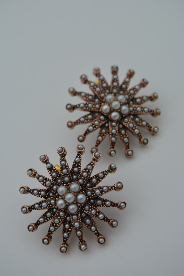 STONEAGE Güneş Party Bayan Küpe Özel Tasarım - Resim 3