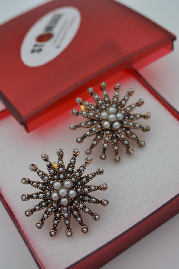 STONEAGE Güneş Party Bayan Küpe Özel Tasarım - Resim 4