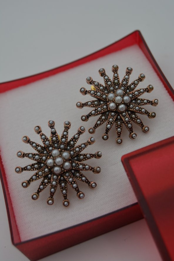 STONEAGE Güneş Party Bayan Küpe Özel Tasarım - Resim 5