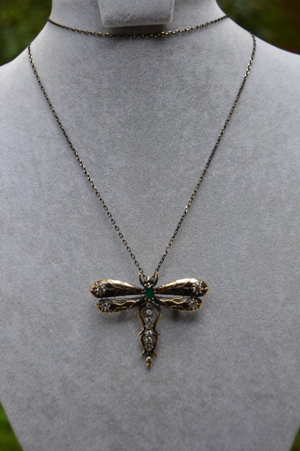 STONEAGE Yusufçuk Hem Kolye Hem Bayan Broş ürün görseli