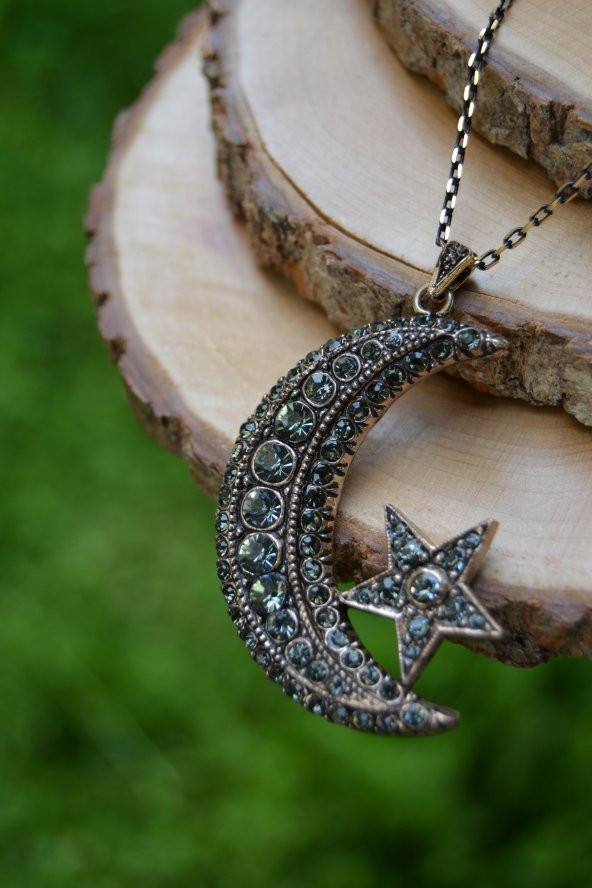 STONEAGE JEWELLERY Otantik Ay Yıldız Kolye ürün görseli