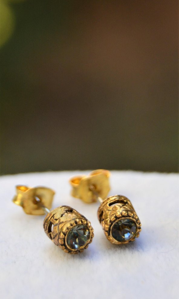 STONEAGE Zarif Tek Taş Bayan Küpe Zirkon Taşlı ürün görseli