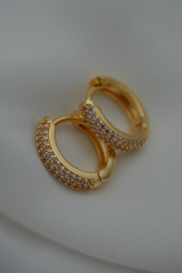 STONEAGE ZİRKON TAŞLI KİLİTLİ KÜPE - 4