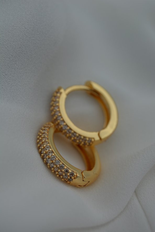 STONEAGE ZİRKON TAŞLI KİLİTLİ KÜPE - 5