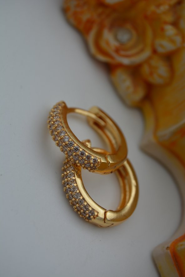 STONEAGE ZİRKON TAŞLI KİLİTLİ KÜPE - 6