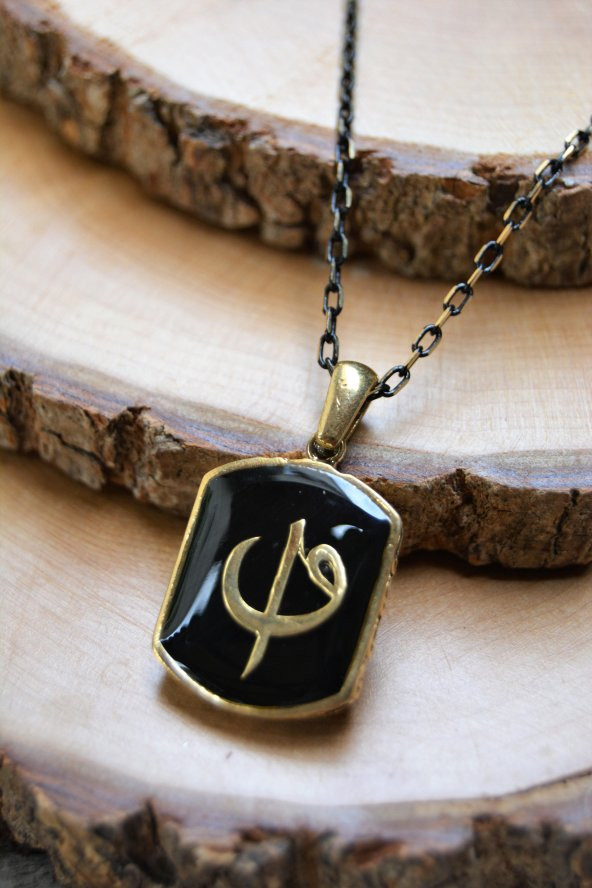 STONEAGE Elif ve Vav Bronz Kolye ürün görseli