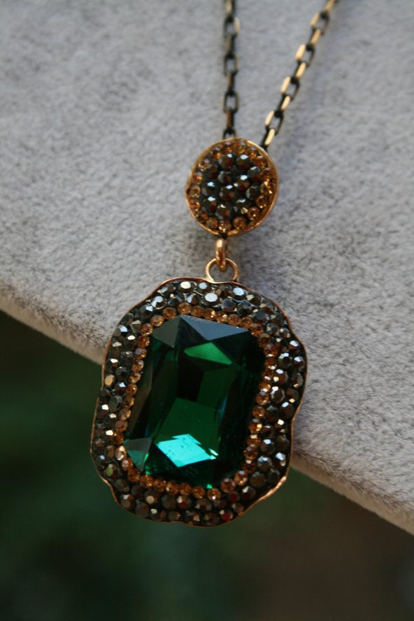 STONEAGE JEWELLERY Kristal Taşlı El Yapımı Kolye - 2