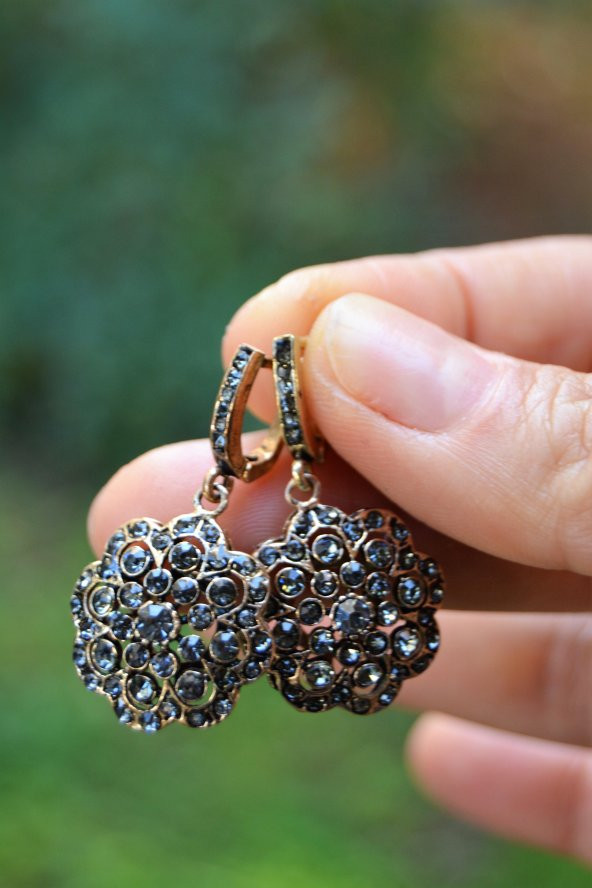 STONEAGE Zirkon Kolye Küpe Kadın Set - Resim 5