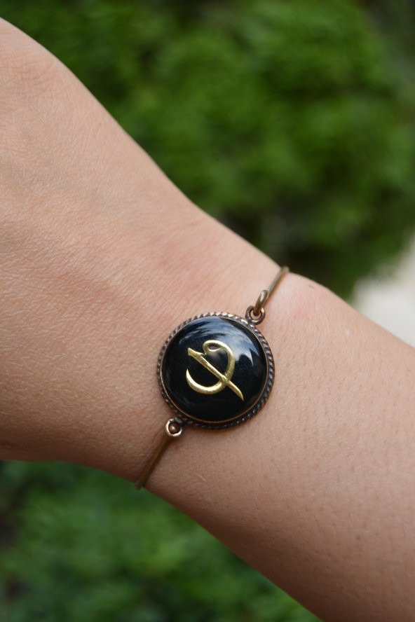 STONEAGE JEWELLERY Elif Figürlü ve Vav Bileklik - Resim 3