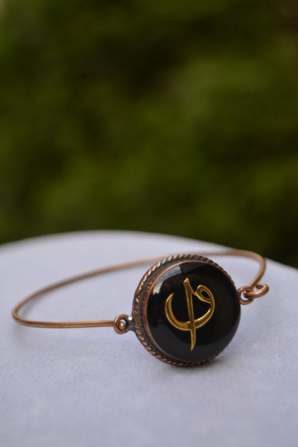 STONEAGE JEWELLERY Elif Figürlü ve Vav Bileklik - Resim 6