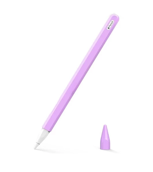 Apple Pencil 2. Nesil Silikon Koruma Kılıf Yumuşak Tam Koruma - 7