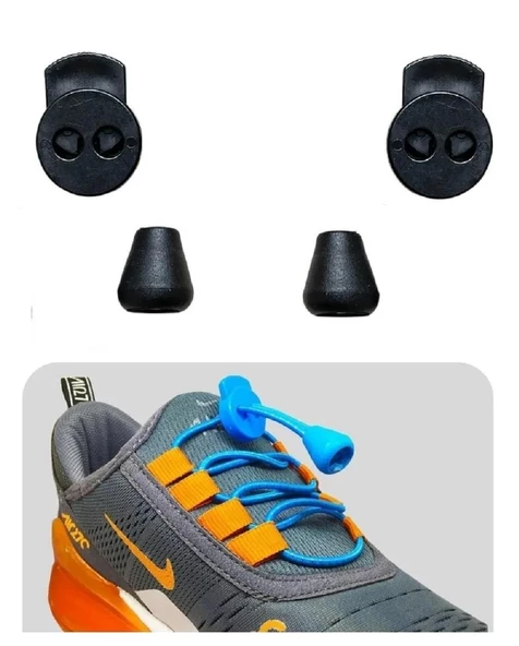 Bağcık İçin Yassı Model Akıllı Kilit Mekanizması 5 Çift - 20 Parça - Resim 4