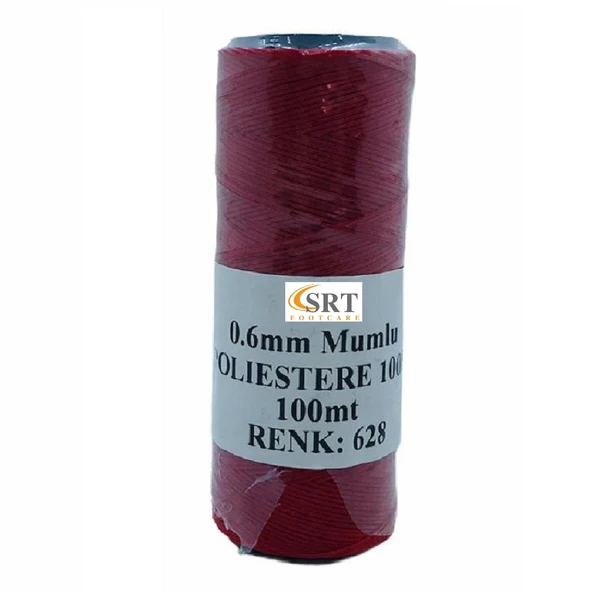 SRTfootcare Deri El Dikişi İçin Mumlu İplik 0,6 Mm 100mt (leathercraft, Deri Hobi) - 10