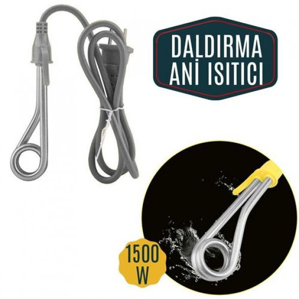 TransForMacion 6 ADET 1500 Watt Daldırma Tip Su Isıtıcı